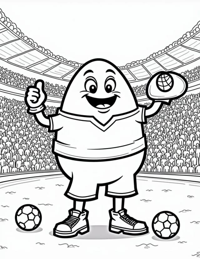 Egg-static Sports Fan