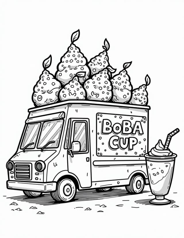 Bubble Tea Ice Cream Truck