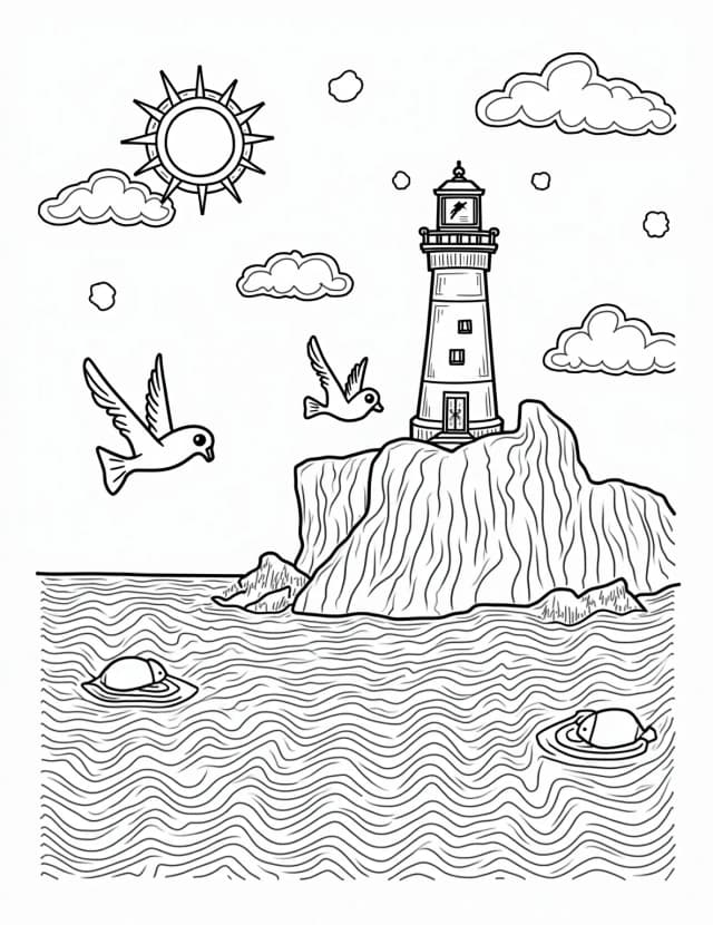 Winter Lighthouse Snow Globe