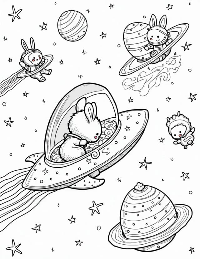 Easter Egg Spaceship Adventure
