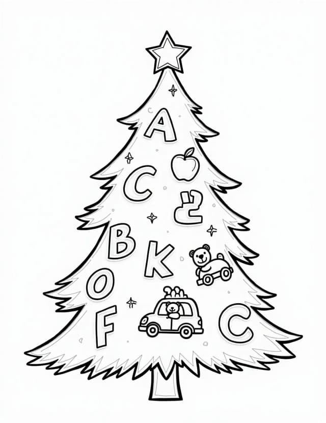 Alphabet Christmas Tree
