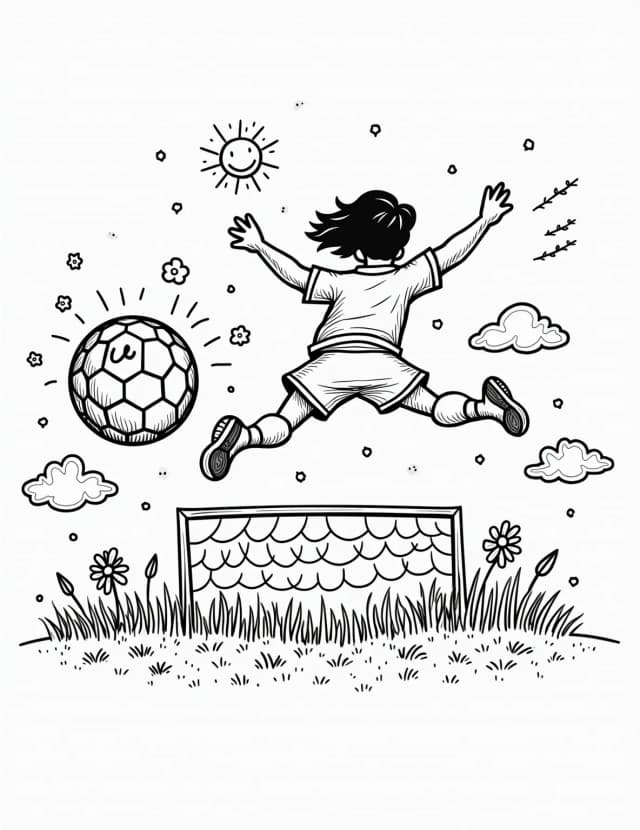 Soccer Player Practicing