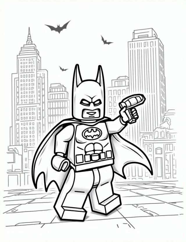LEGO Batman Coloring Page