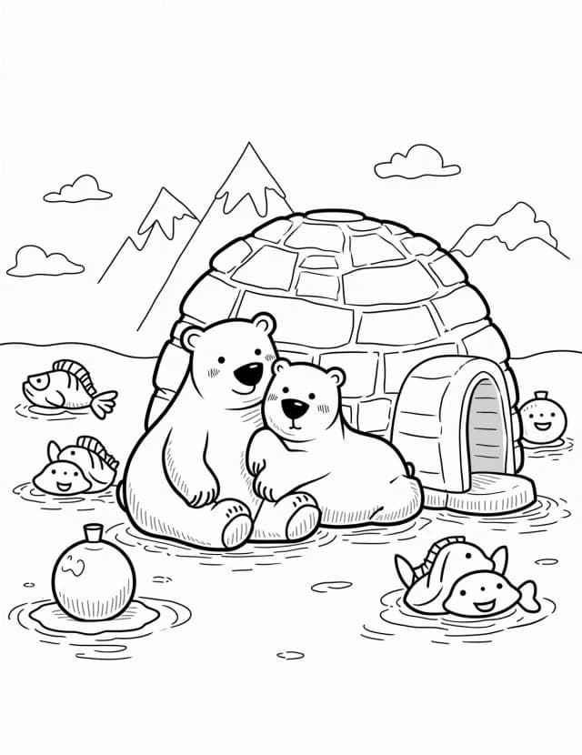Polar Bear's Igloo Home