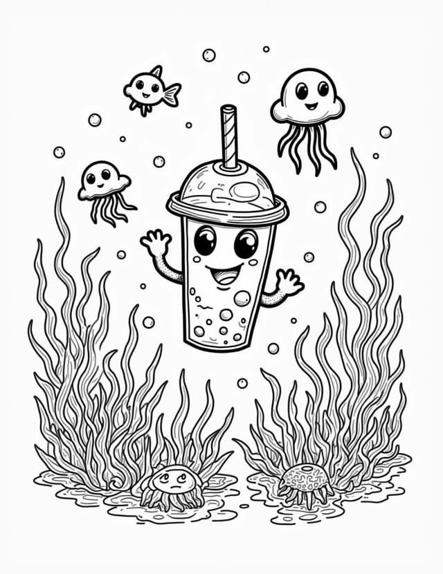 Boba Tea Under the Sea Adventure