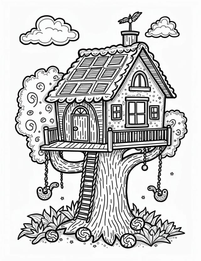 Eco-Friendly Gingerbread Treehouse