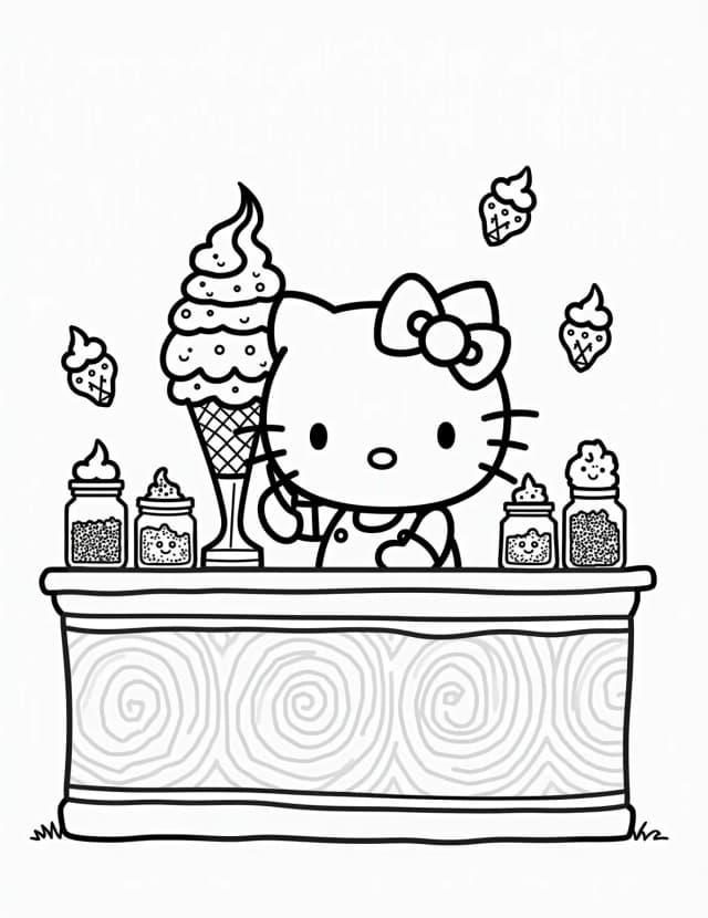 Hello Kitty's Ice Cream Parlor