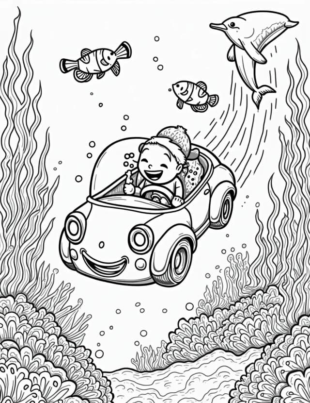 Underwater Bubble Car Expedition