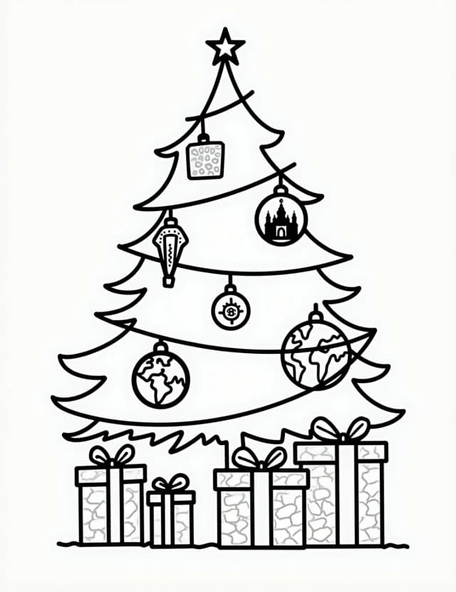 Around the World Christmas Tree