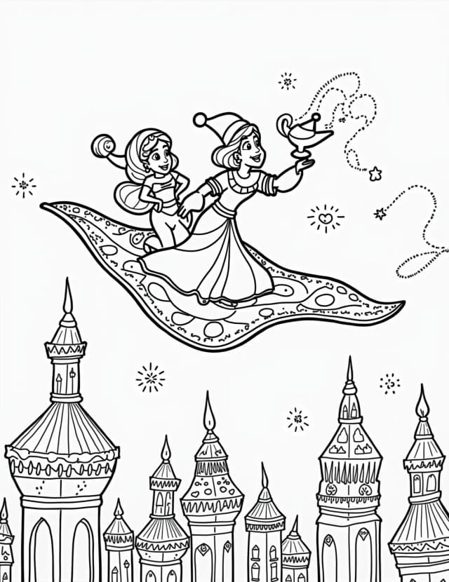 Aladdin's Magic Carpet Christmas Ride