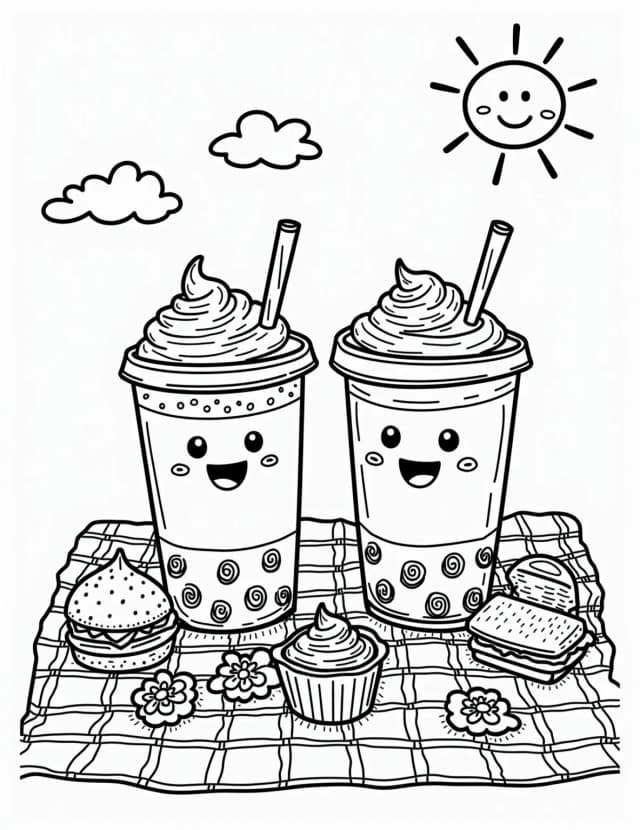 Boba coloring pages