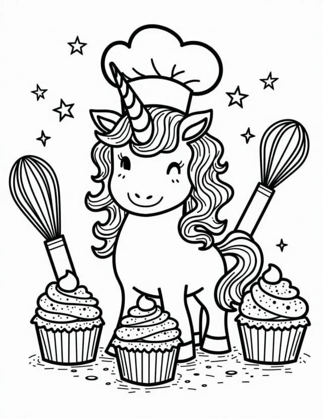 Unicorn's Cupcake Bakery Delight