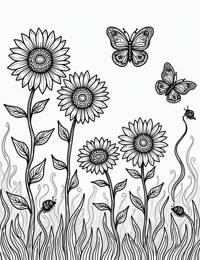 Snowflake Butterfly Garden