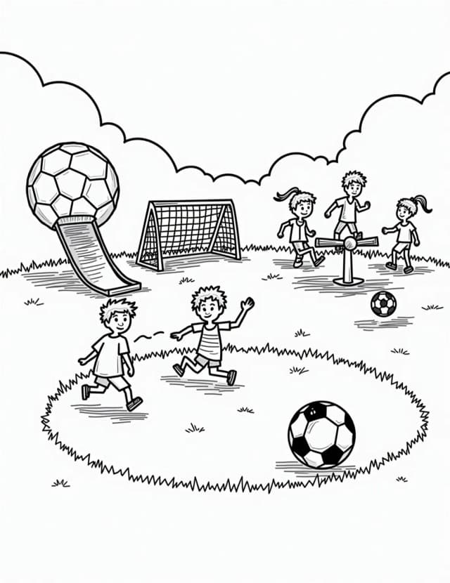 Soccer-Themed Playground