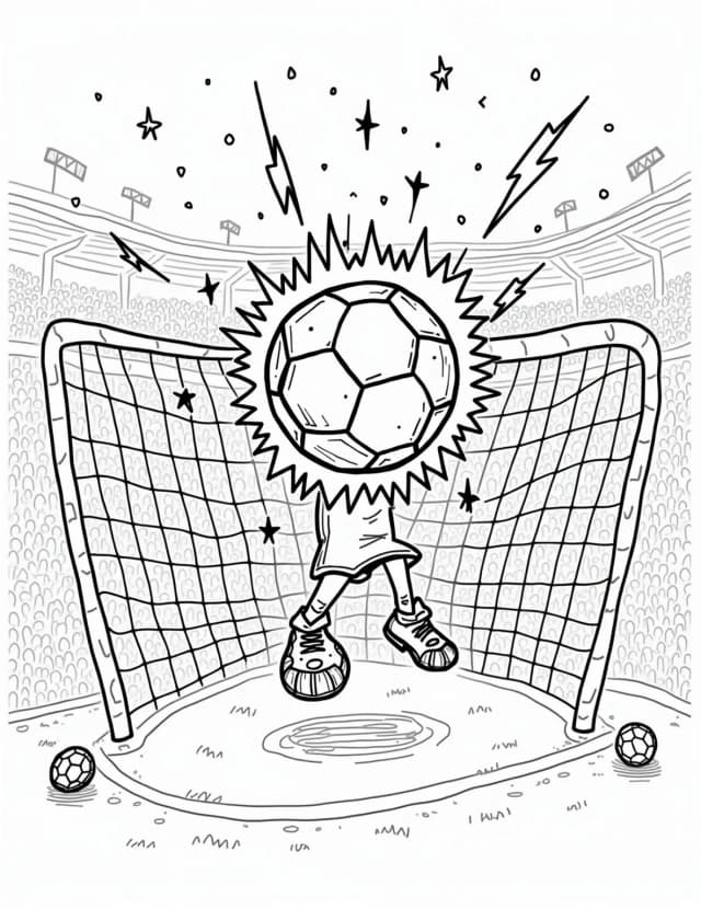 Soccer Ball in the Net