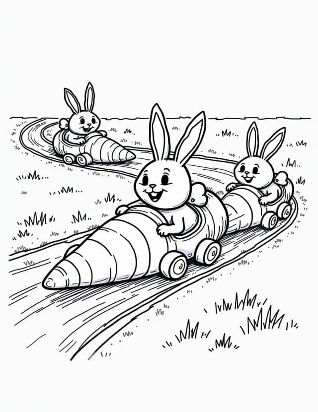 Easter Bunny's Carrot Car Race