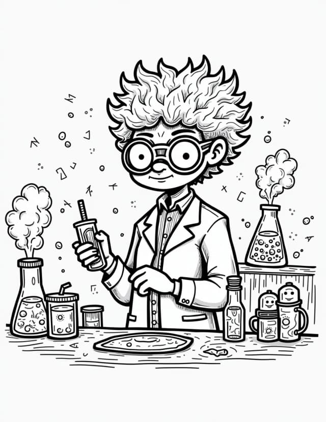 Boba Tea Mad Scientist Laboratory