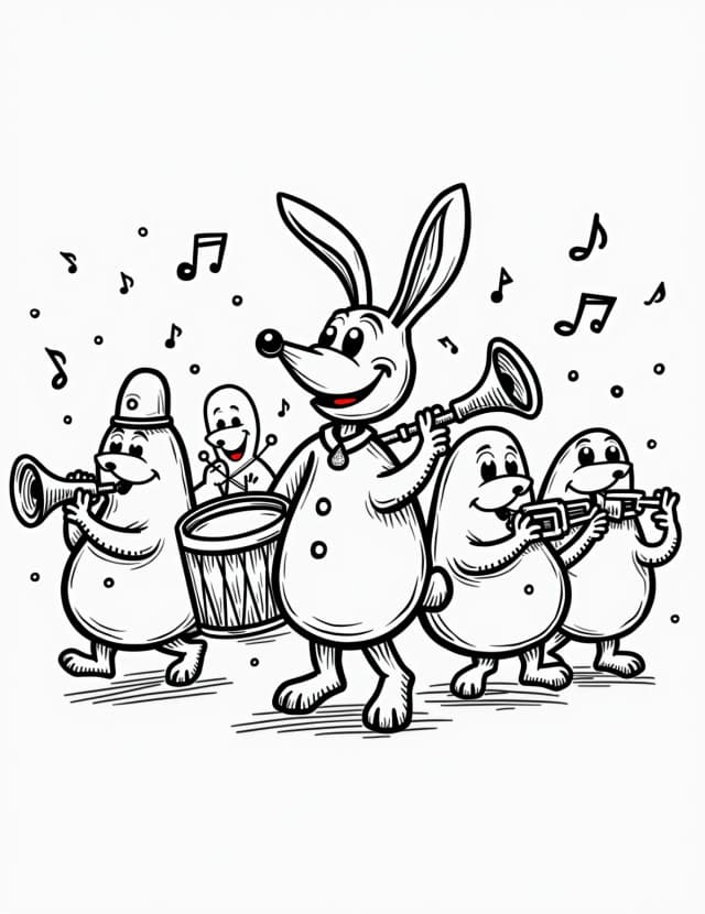 Easter Egg Marching Band Parade