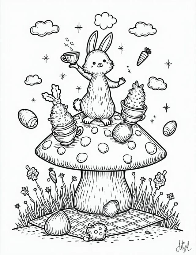Easter Rabbit Hole Wonderland