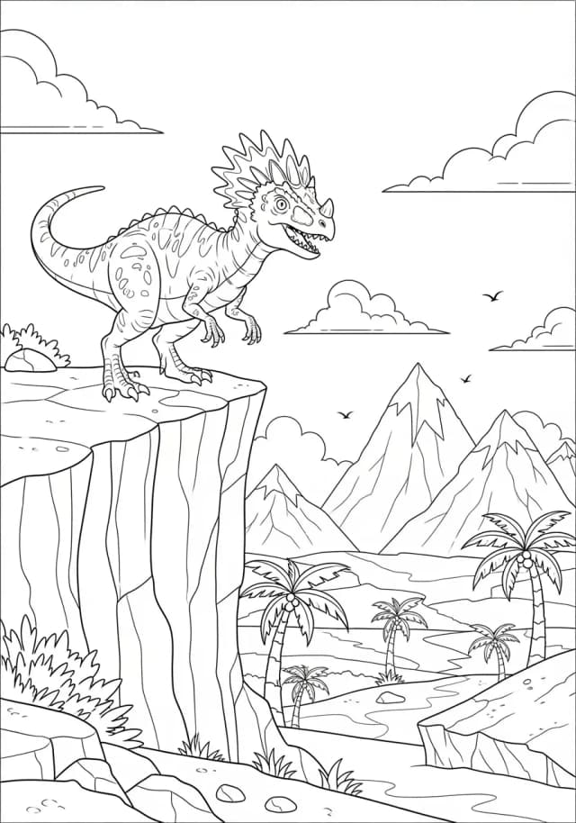 Regal Dracorex Dragon-Like Coloring Page