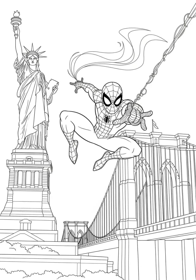 Spiderman coloring pages