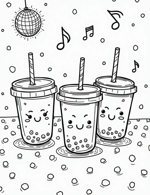 Kawaii Boba Tea Dance Party