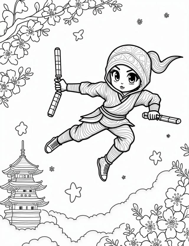 Ninja Girl's Stealthy Mission