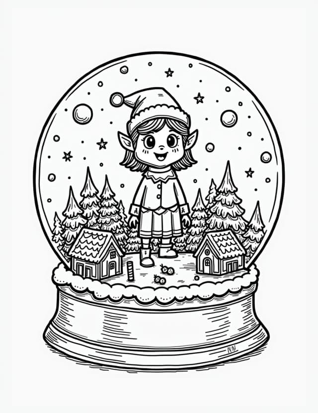 Elf's Magical Snow Globe Adventure