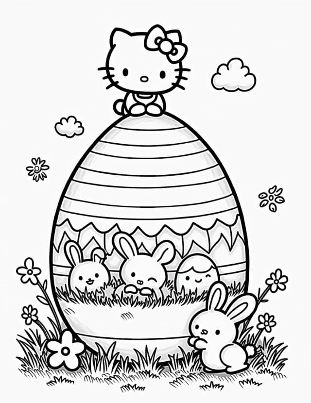 Hello Kitty's Easter Parade Float