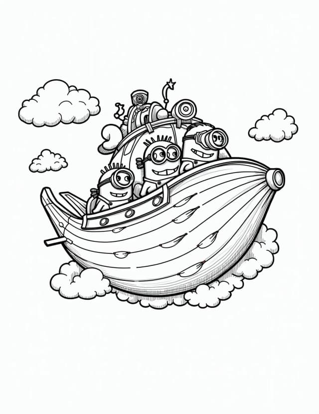 Minion Steampunk Airship Crew