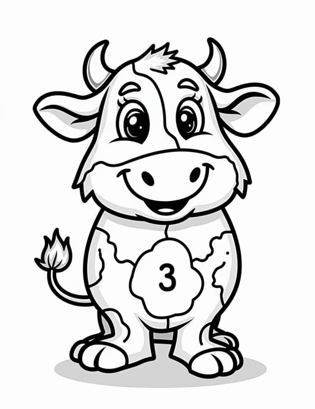 Cow Paint-by-Numbers