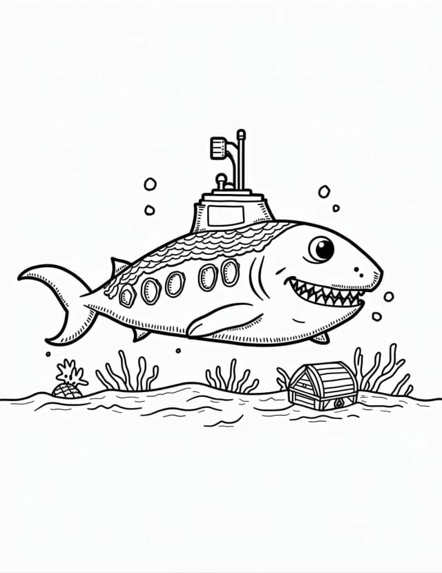Shark's Eco-Friendly Submarine