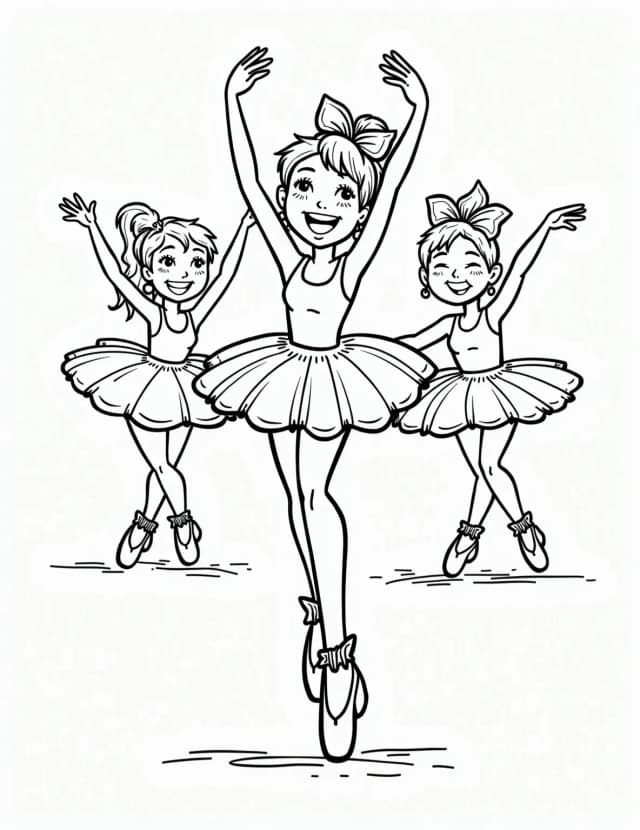 Ballerina coloring pages