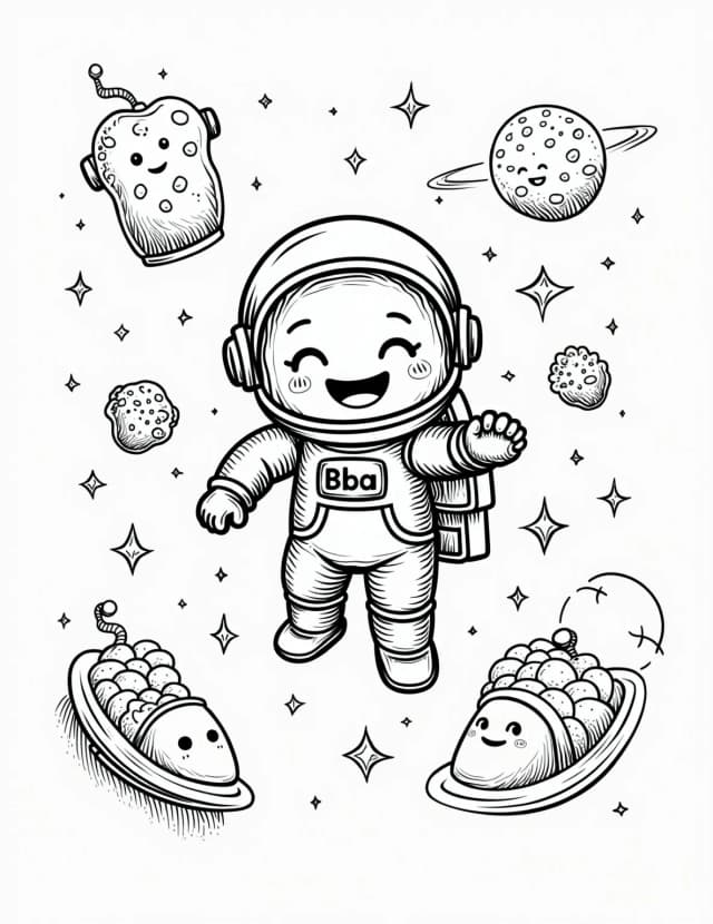 Boba Tea Astronaut's Space Station