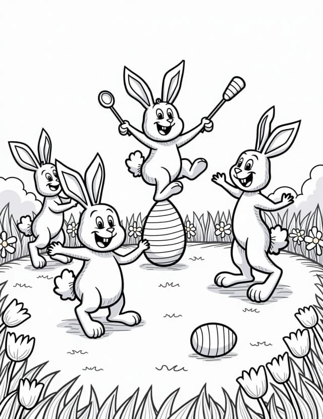 Bunny's Easter Sports Day