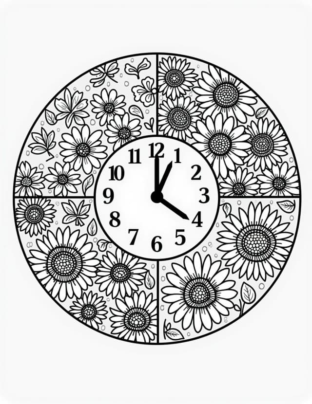 Four Seasons Flower Clock