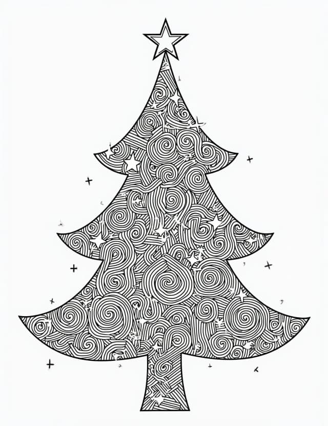 Zentangle Christmas Tree