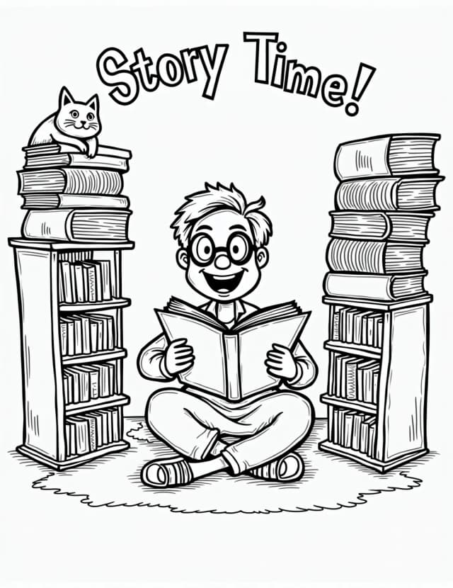 Librarian Girl's Story Time