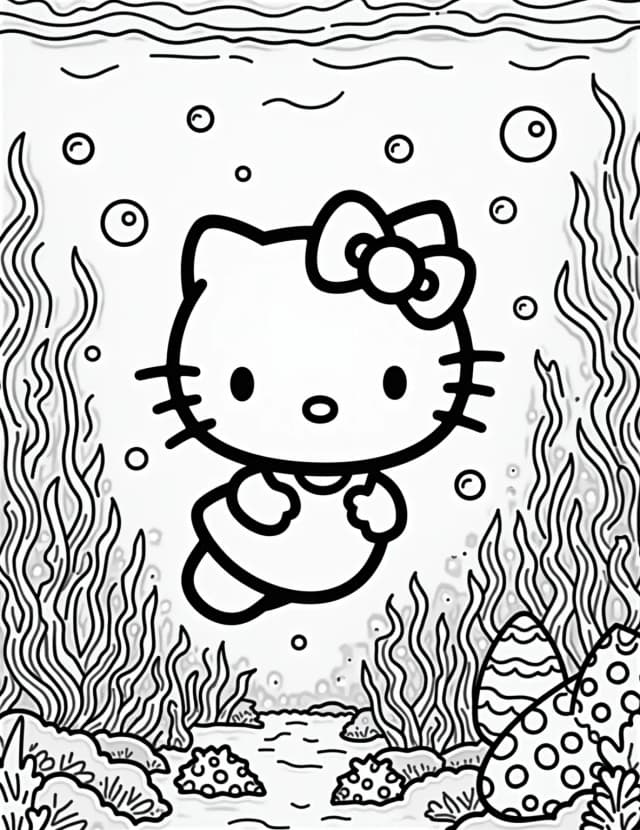 Hello Kitty's Underwater Easter Egg Hunt