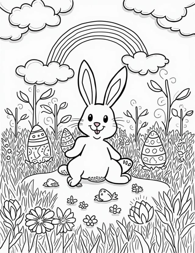 Bunny's Enchanted Easter Garden