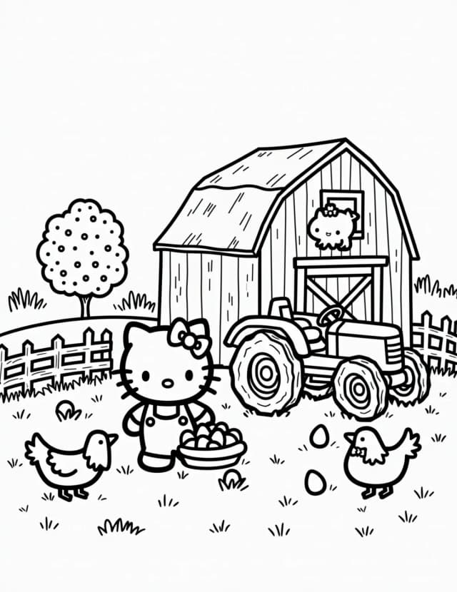 Hello Kitty's Farm Visit