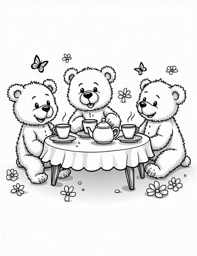 Bear coloring pages