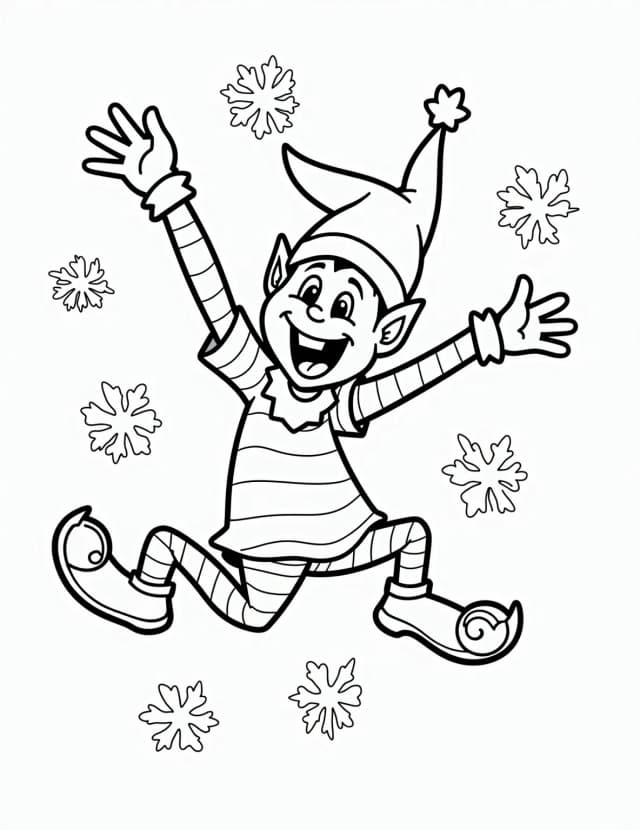 Elf's Snowflake Catching Contest