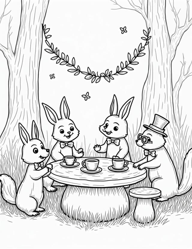 Mushroom Tea Party