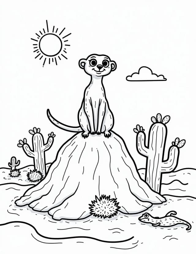 Cute animal coloring pages