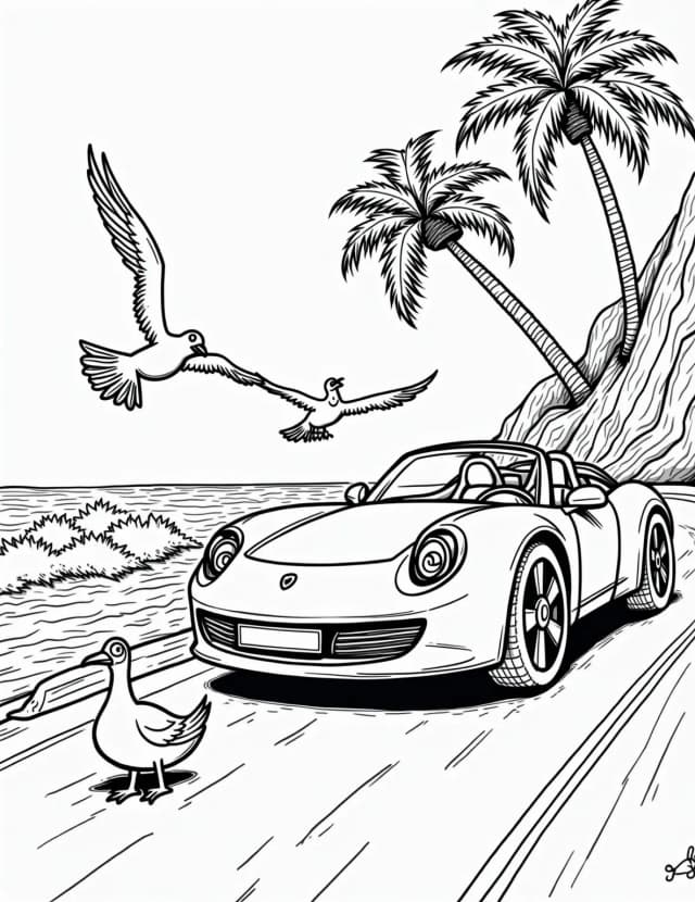 Car coloring pages