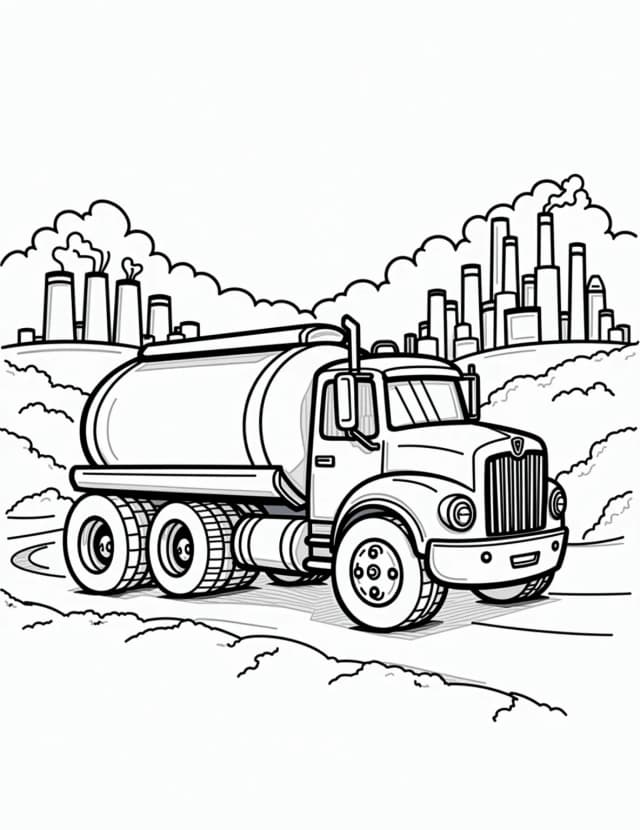 Fuel Tanker Truck