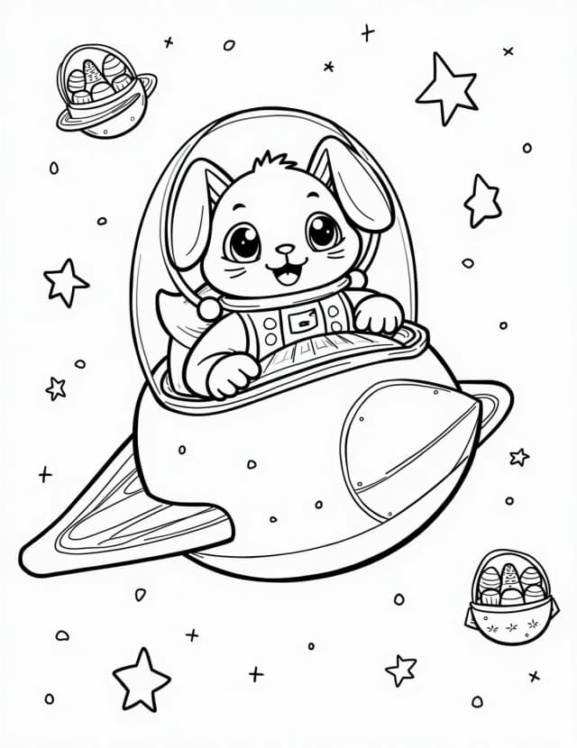Bunny's Easter Egg Spaceship