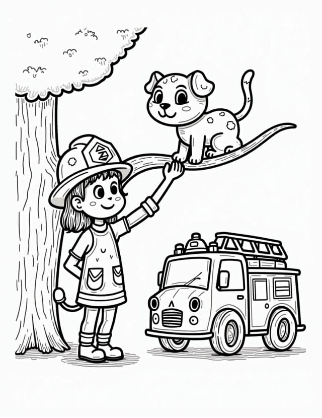 Firefighter Girl's Brave Rescue