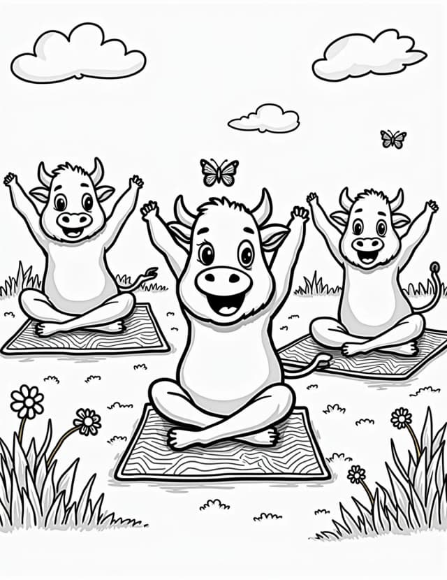 Cow Yoga Class